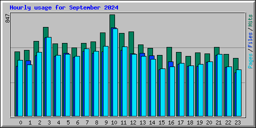 Hourly usage for September 2024