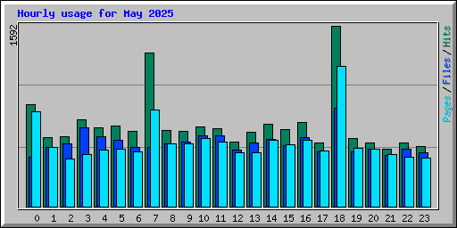 Hourly usage for May 2025
