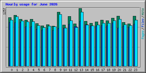 Hourly usage for June 2026