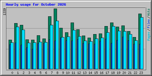 Hourly usage for October 2026
